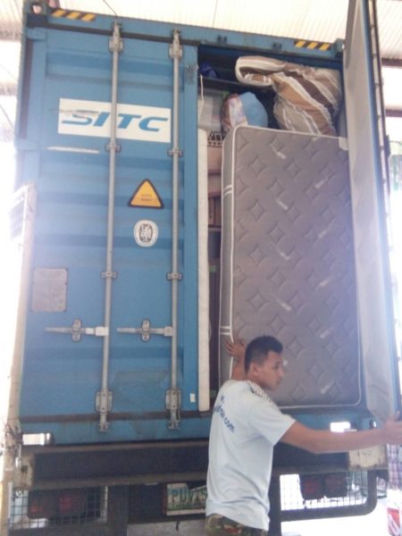 UNLOADING CONTAINER FOR FRIDAY AUCTION AT RPJ BULACAN