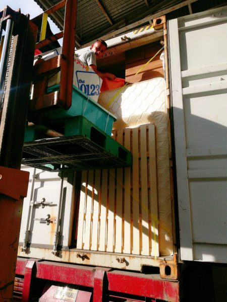 UNLOADING 1st and 2nd CONTAINER